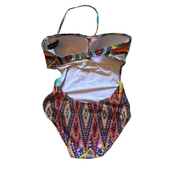 La Blanca colorful one piece swimsuit - size 10 - Picture 2 of 6